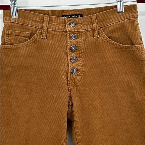 Lucky Brand Mid Rise Authentic Straight Crop Corduroy Jean Size 4 - Picture 3 of 10